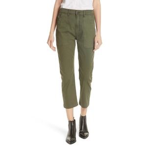 3x1 Olive Cropped Utility Ankle Pants